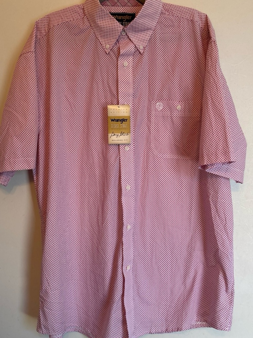Wrangler George Strait Collection Men’s XL Short Sleeve Button-Down Shirt